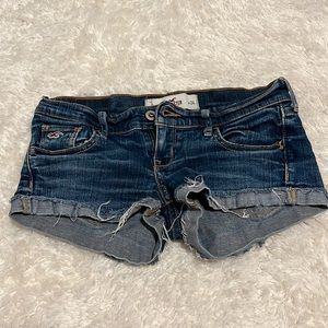 Hollister denim shorts, size 0